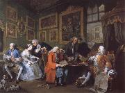 William Hogarth Marriage a la Mode i The Marriage Settlement Spain oil painting artist